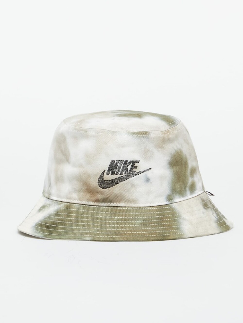 Nike Olive & Beige Tie-Dye Bucket Hat with Embroidered Logo